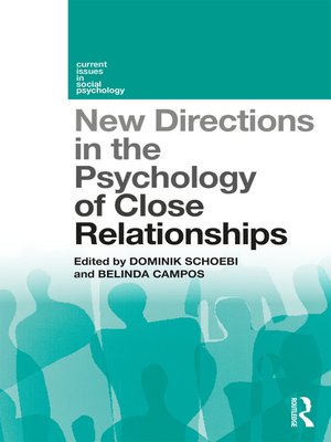 cover image of New Directions in the Psychology of Close Relationships